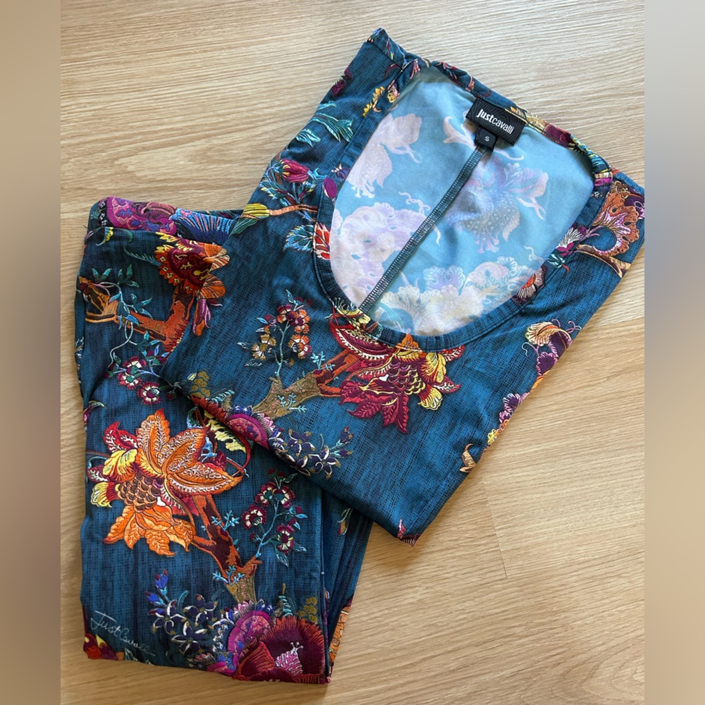 Just Cavalli Women's Floral Top and leggings
